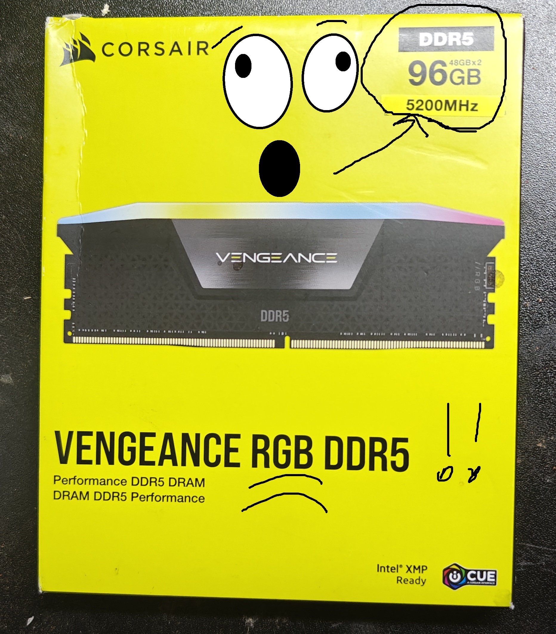 96GB Corsair Vengeance RGB DDR5 5200MHz (2x48GB) – Brand New Sealed Kit! RGB Party + Beast Mode Performance