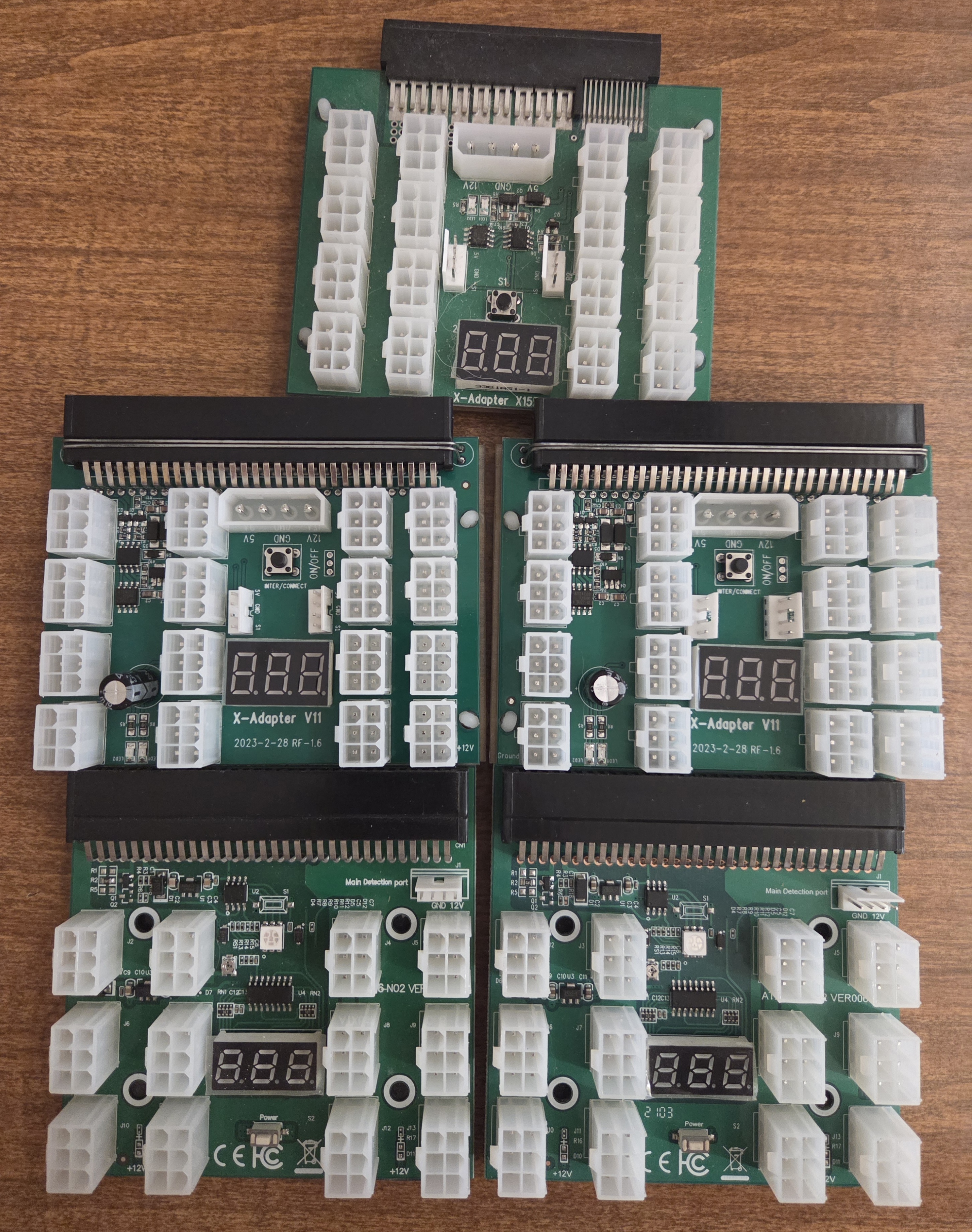 Big lot PCIE Cables / 5 Breakbout Boards