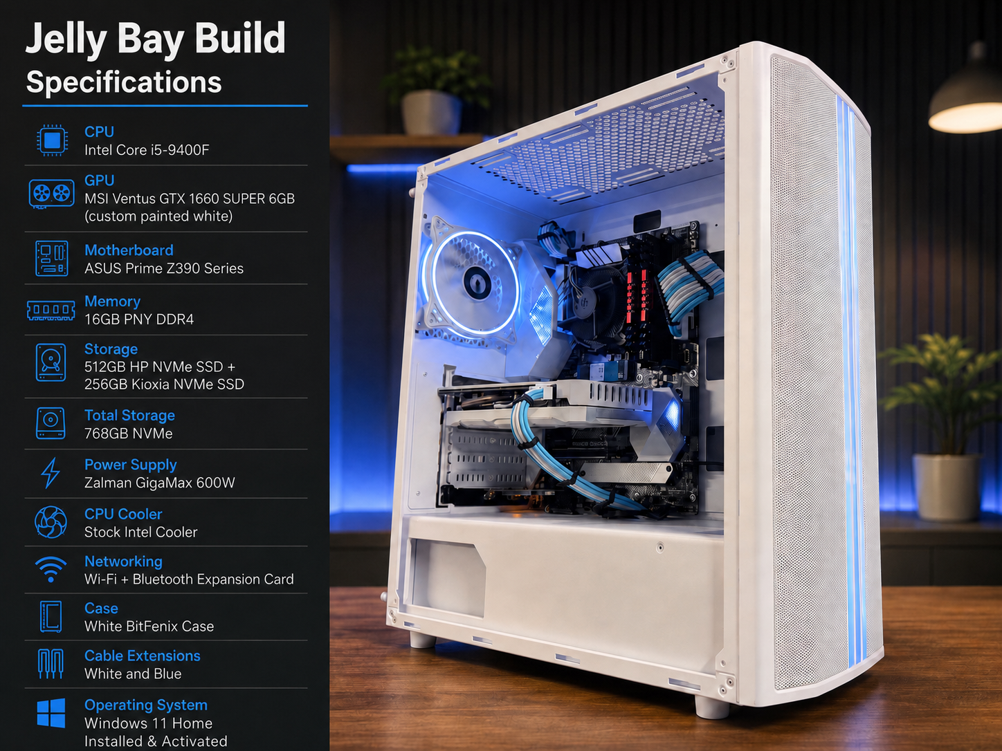 Jelly bay build GTX 1660 Super Custom Gaming PC - Core i5-9400F, 16GB