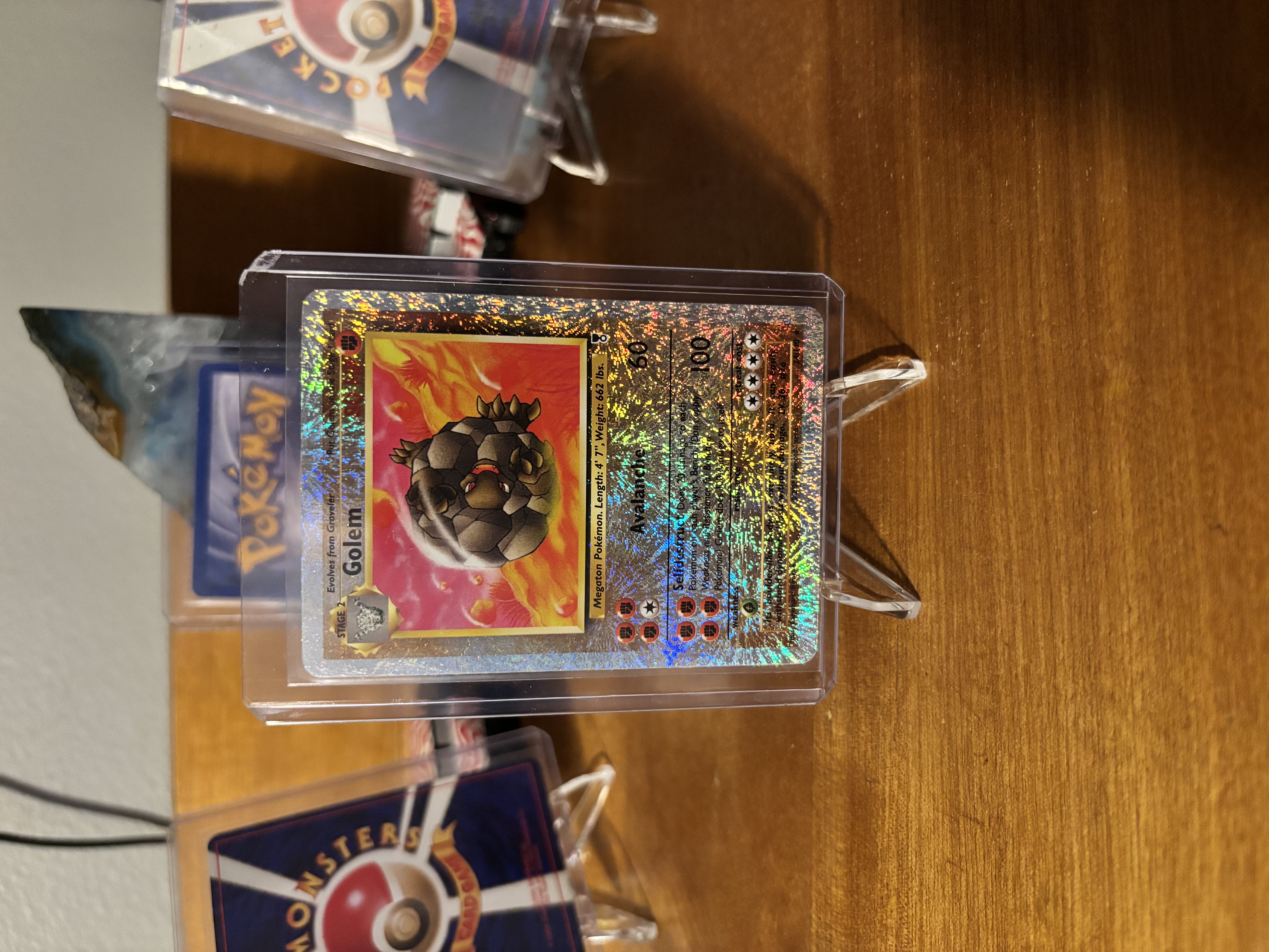 2002 Legendary Collection Reverse Holo Golem – Vintage WOTC – Fireworks Foil