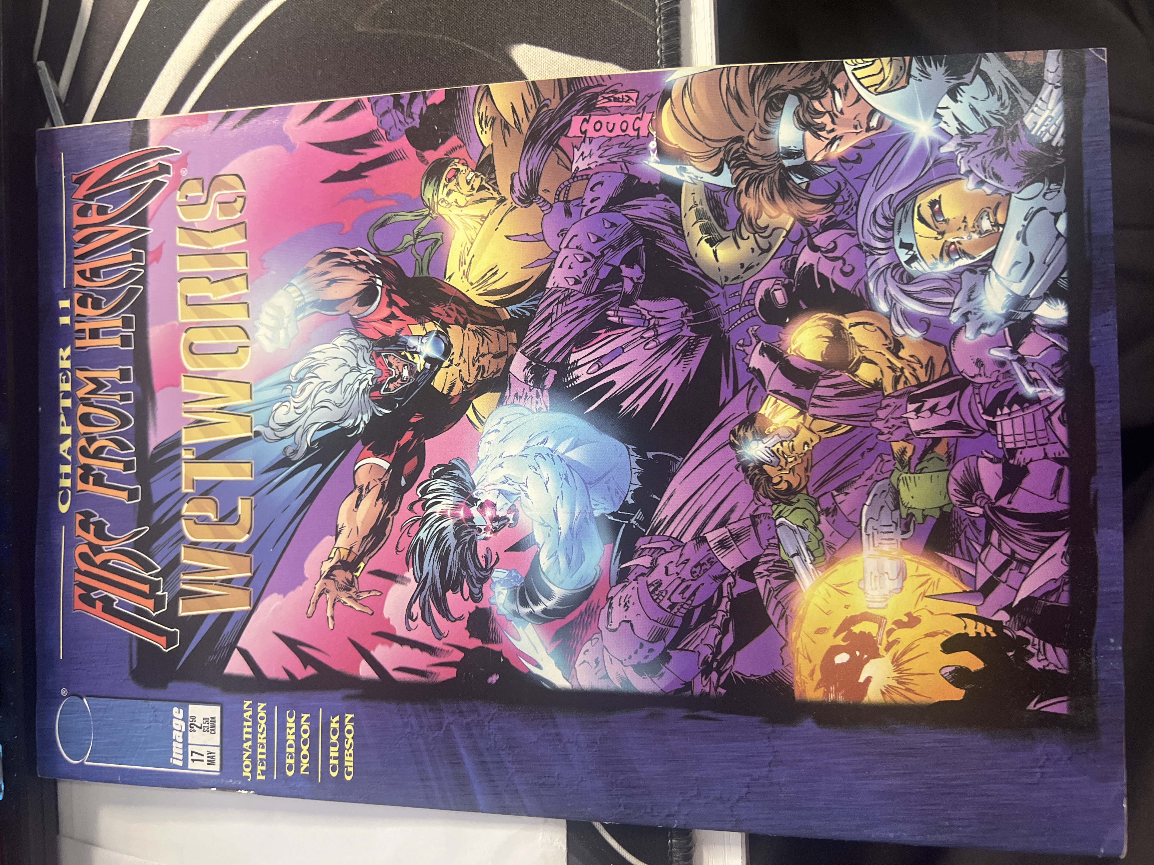 Comic book Fire from Heaven chapter 11 wetworks 17 1996