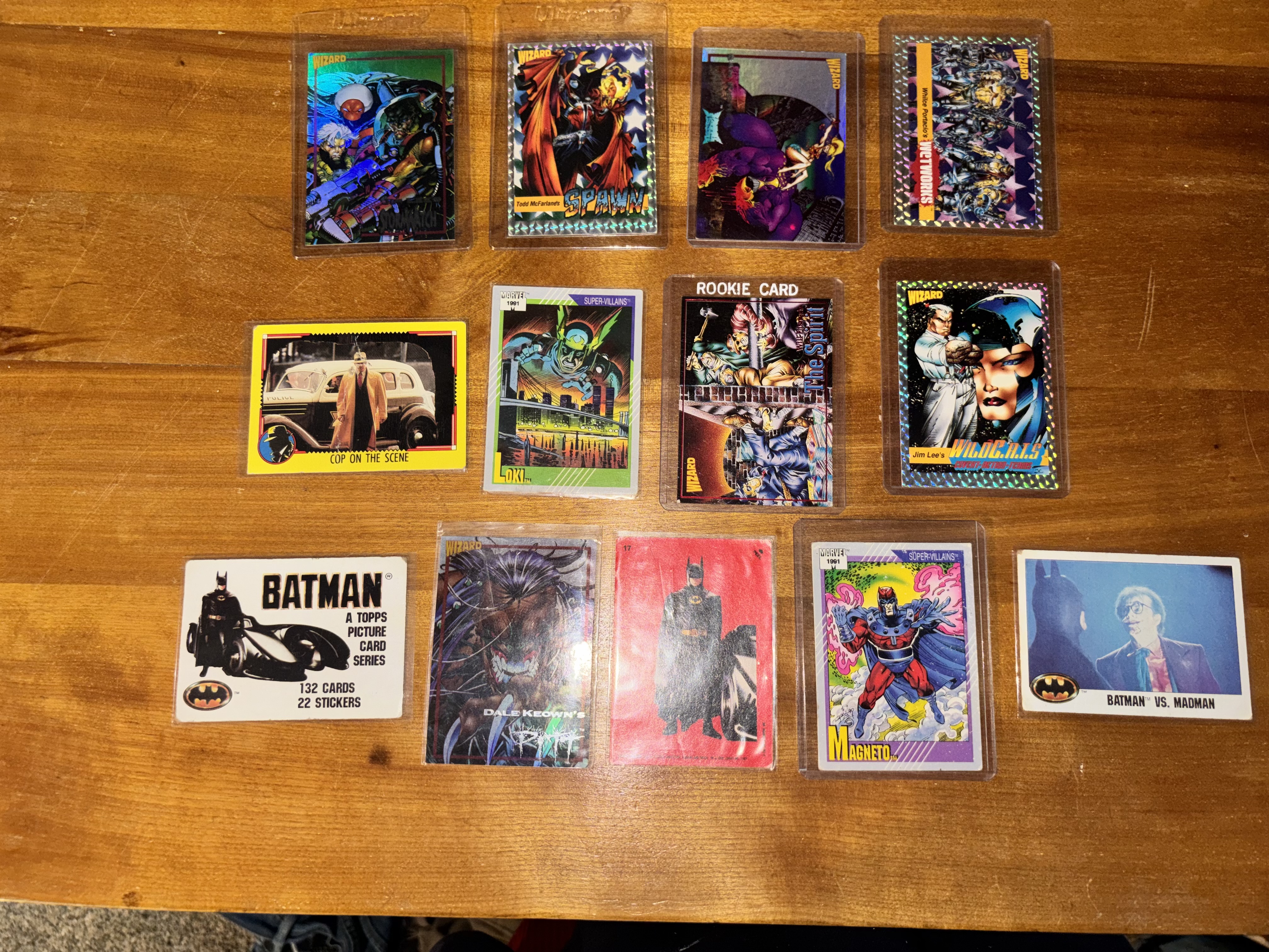 Vintage 90s Wizard / Marvel / Batman Hologram Comic Card Lot