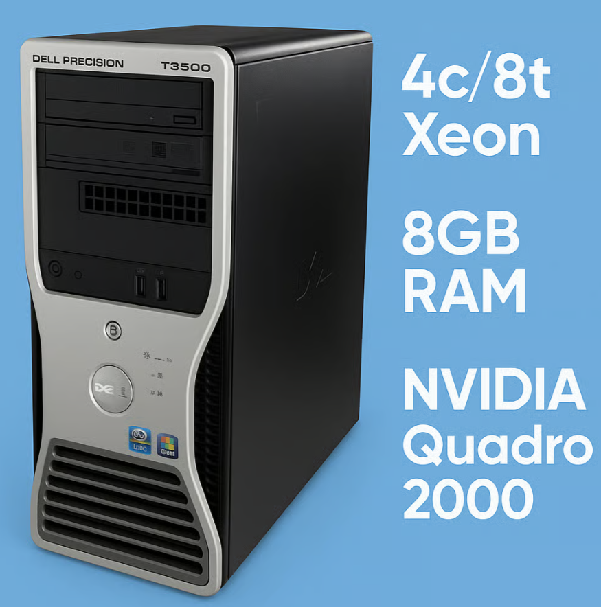 💻 Budget Workstation PC – Xeon | Quadro | SSD | Windows 10 | Wi-Fi 💻