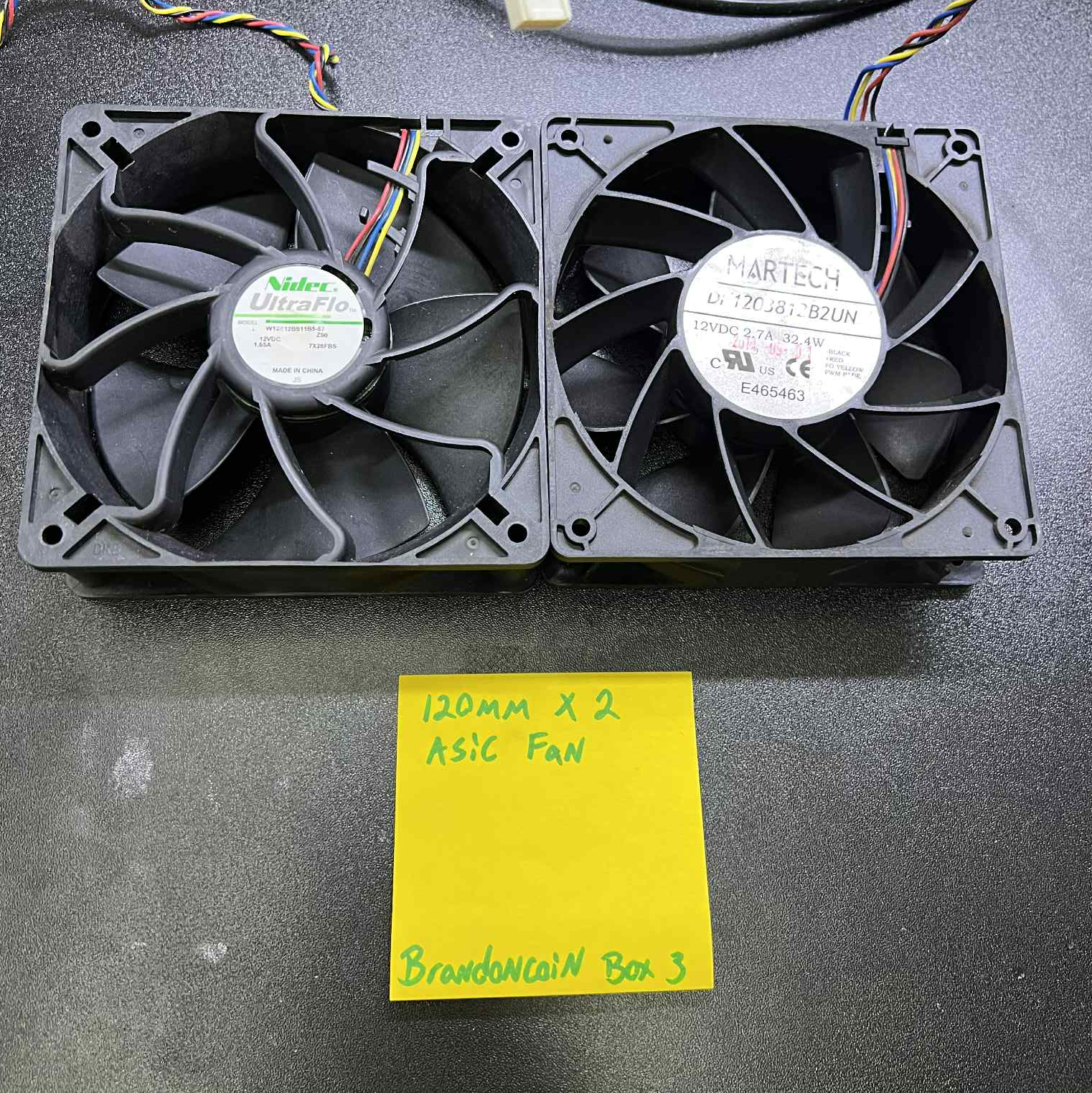 120mm Asic Fans x2