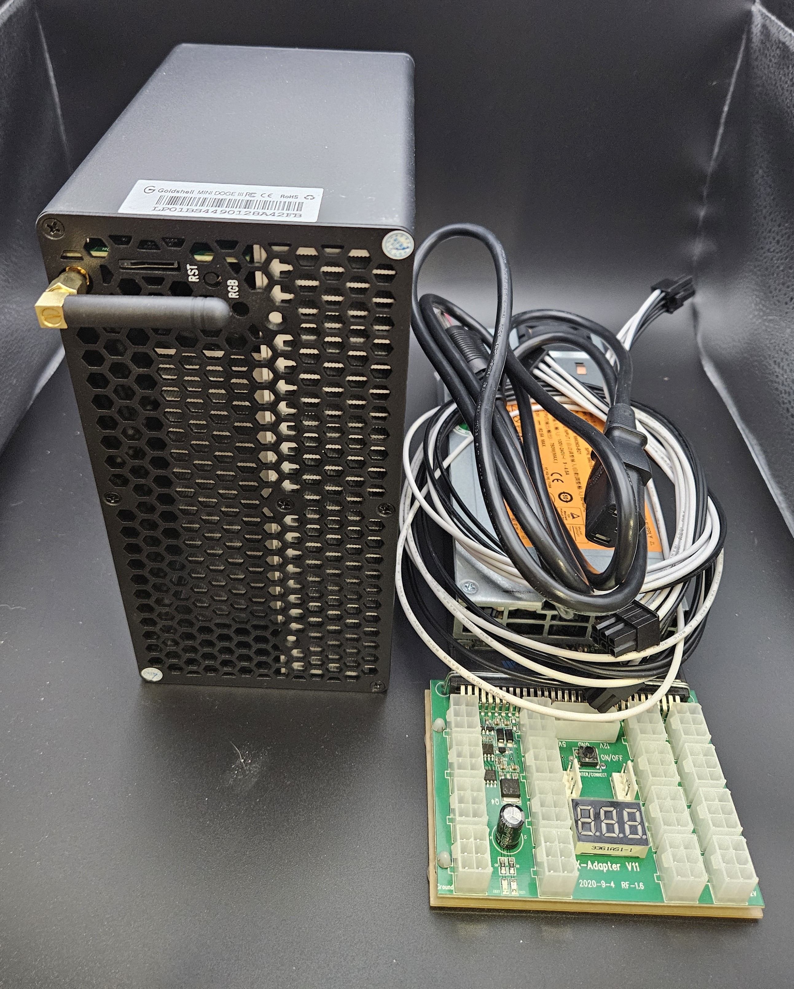 Goldshell Mini Doge III & Power Supply