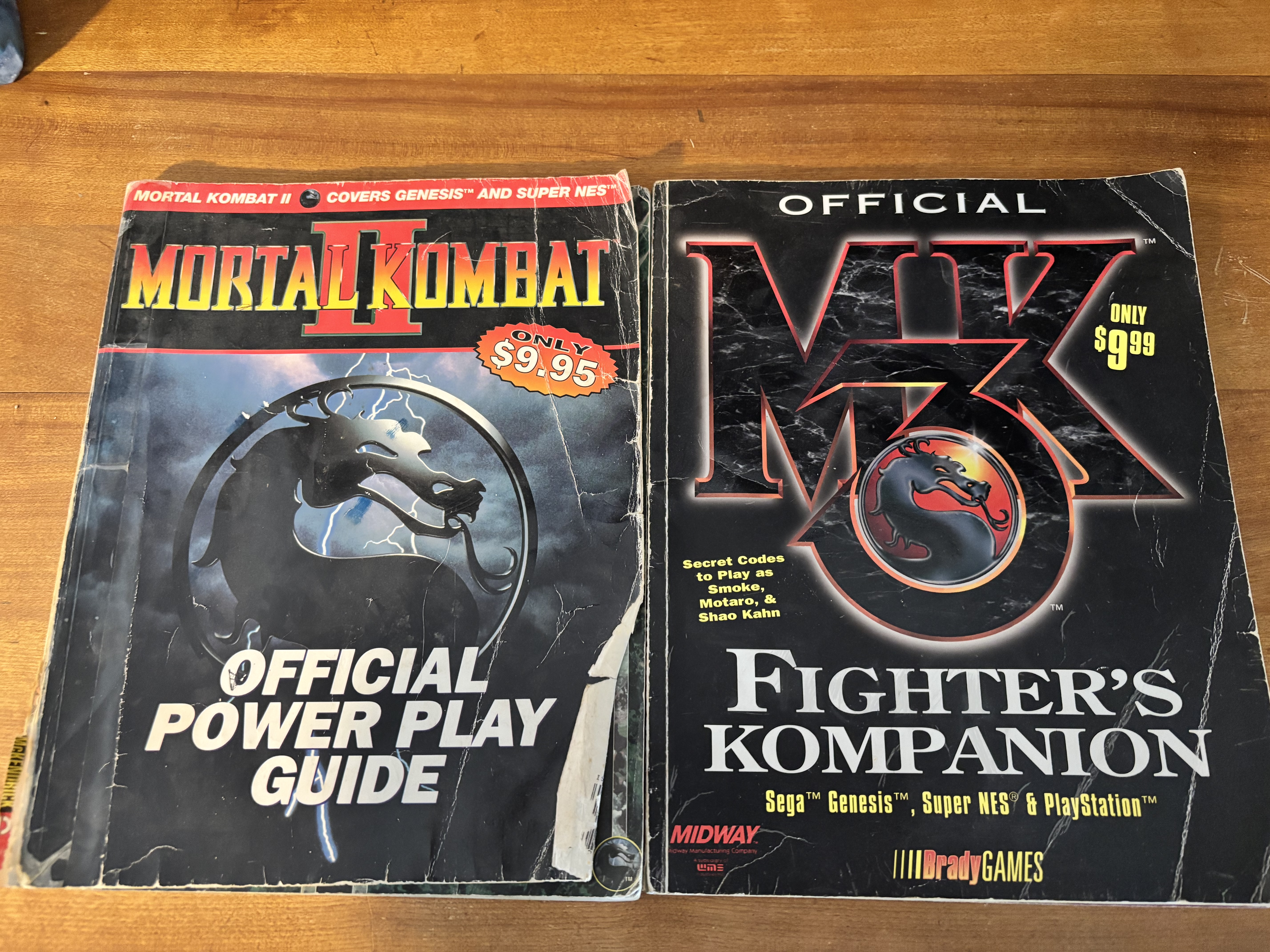 Mortal Kombat II & MK3 Official Strategy Guides – Reader Copies (Bundle)